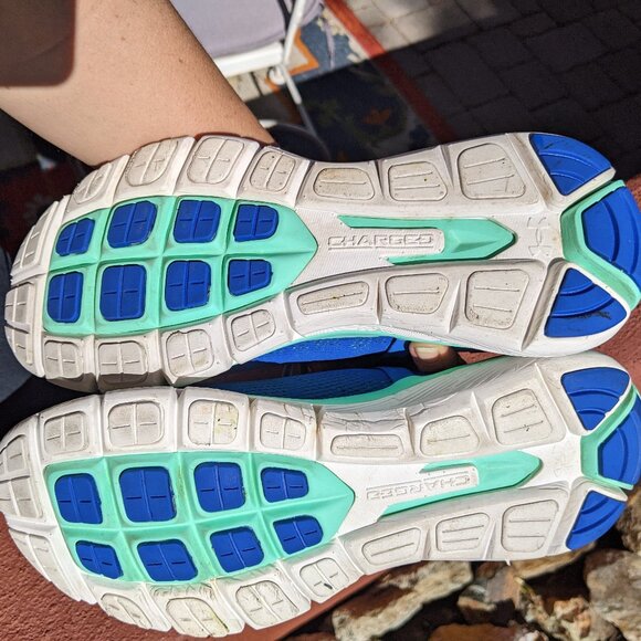 Women's Size 10 Under Armour Speedform Fortis Blue Running tennis shoes - Picture 4 of 5